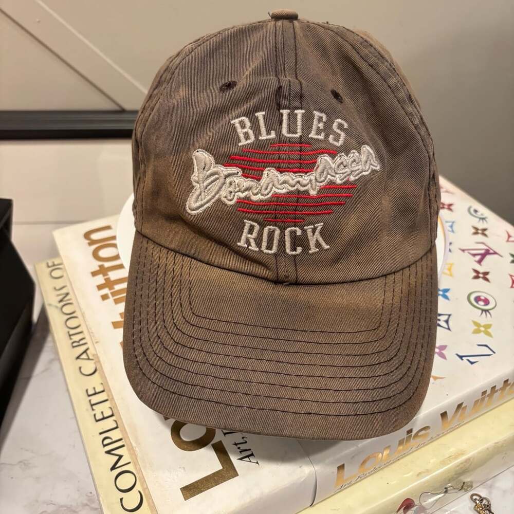 Joe Bonamassa Blues Rock Baseball Cap Brown Distressed
